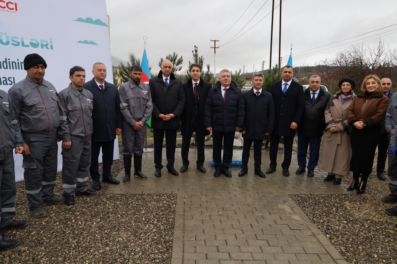 Şabran rayonunun Sincanboyad kəndində yüzlərlə sakin içməli su ilə təmin olunudu - FOTOLAR